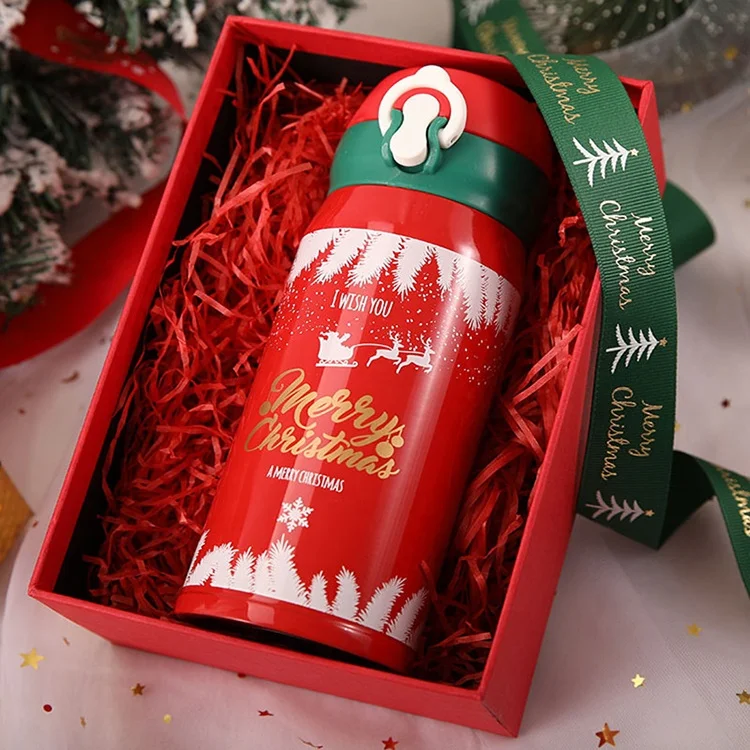 Wholesale Travel Sealed Insulated Stainless Steel Christmas Gift Vacuum Cup Thermos Bottle