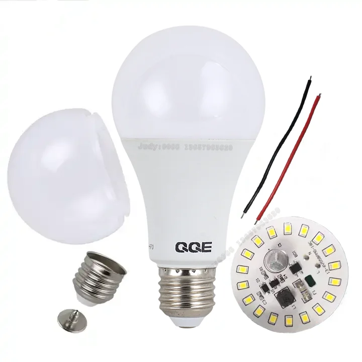 China product E27 B22 Plastic with Aluminum Led light bulbs A60 9W 12W Led Bulb