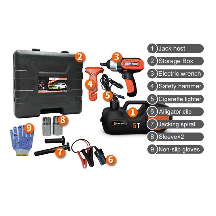 Manufacturer Custom Your Logo 12V Car Jack Inflator Car Accessories Jack pump Electric Car Jack 12 DC Volt