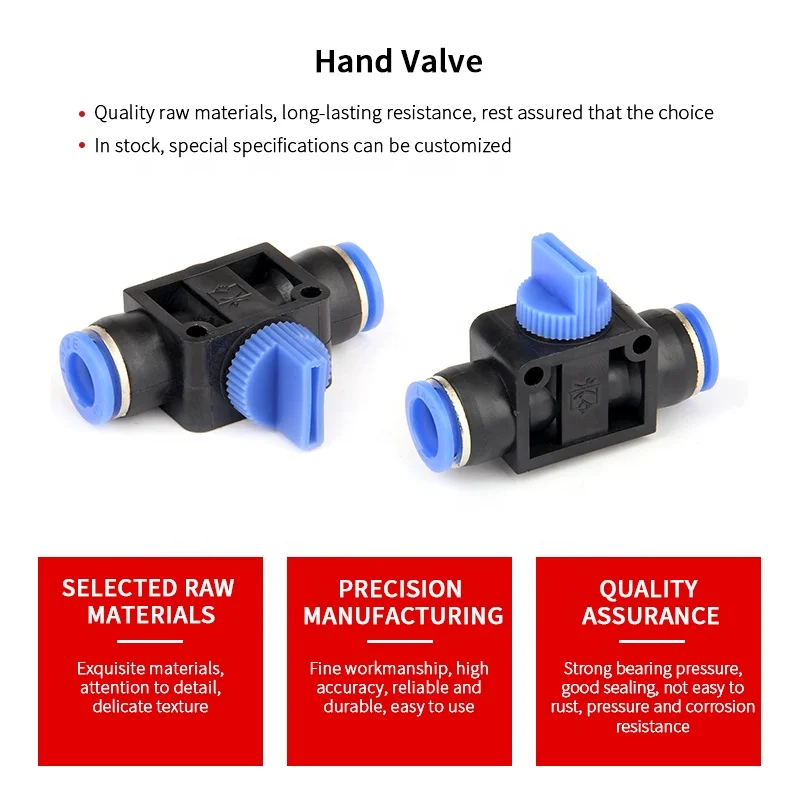 Factory Customized Wholesale Pneumatic Hvff Series Gas Pipe Pressure Reducing Valve Quick Manual Pneumatic Switch Valve