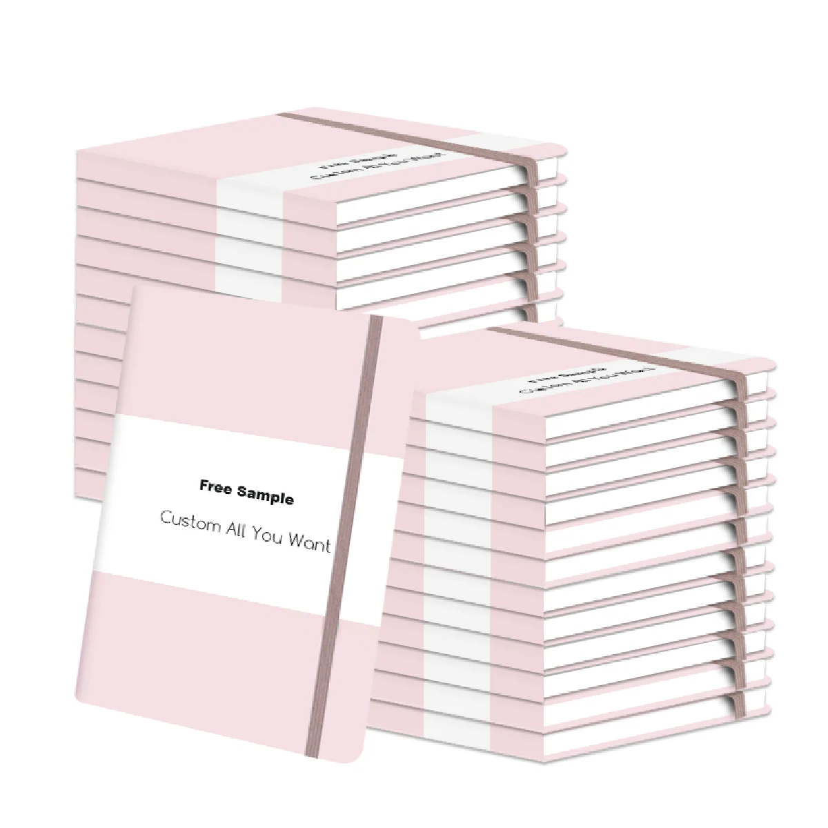 Bulk Custom Logo Notebooks Personalized Hardcover PU Leather Journal with Custom Logo Printing