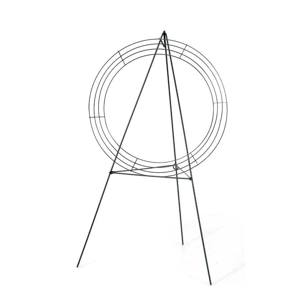 Multifunctional flower display stand green wire technology funeral cemetery wreath metal base Christmas wreath bracket