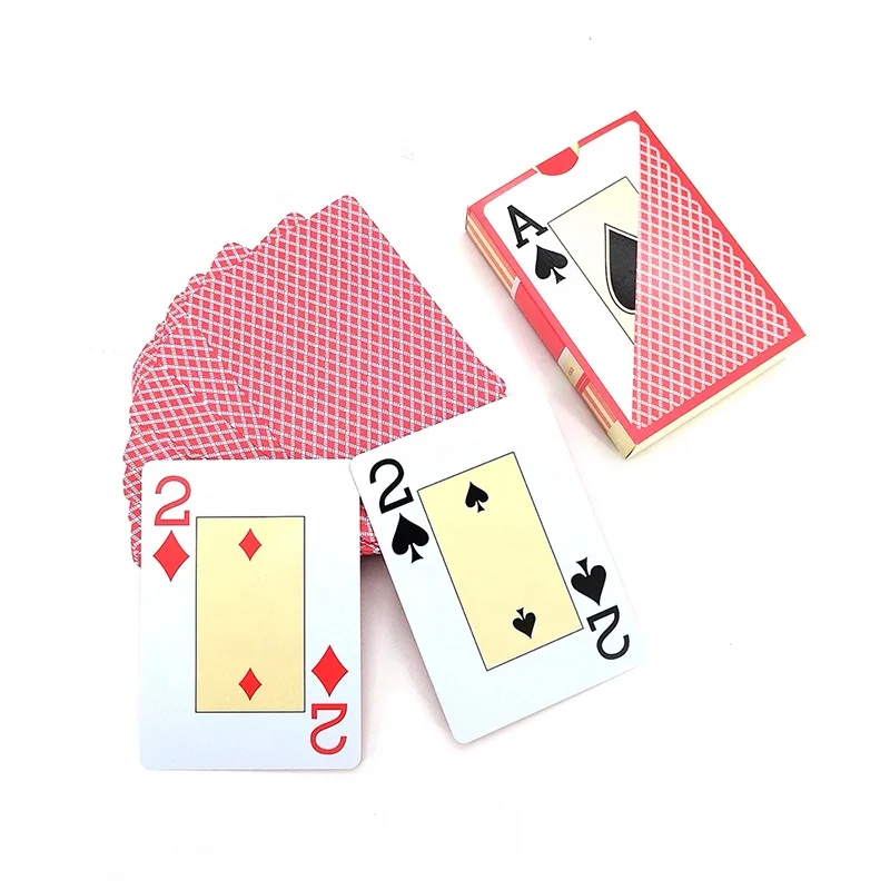 Custom Standard Poker Waterproof Professional Playing Card Complete Set Free Design Sample 100% Plastic Printing Manufacturers