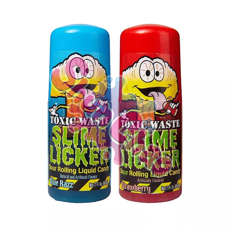 China Manufacturer Funny Sweet Sour Taste Slime Brain Licker Rolly Liquid Candy