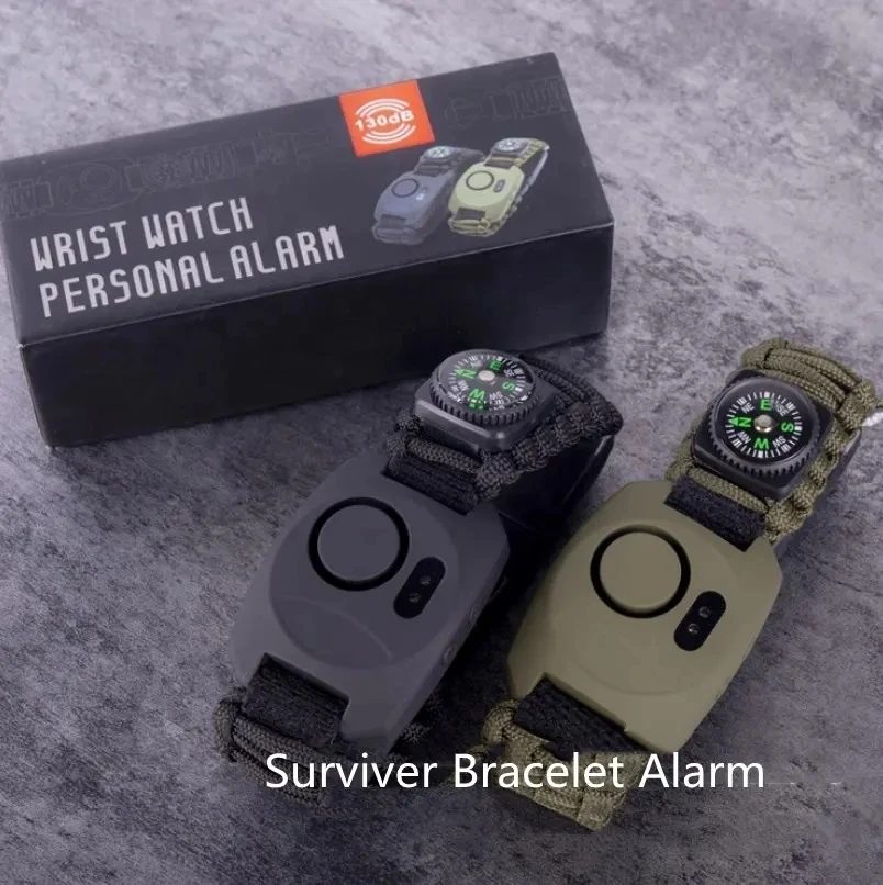 Outdoor travel wrist alarm climbing distress alarm umbrella rope alarm couple anti-wolf device