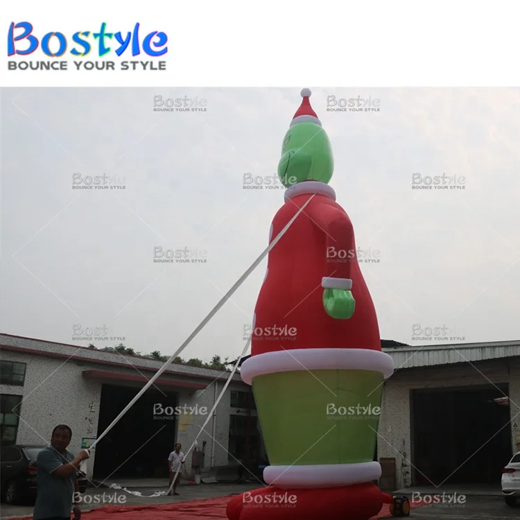 Customized size Xmas decoration christmas inflatable toys clown inflatable bounce house for sale