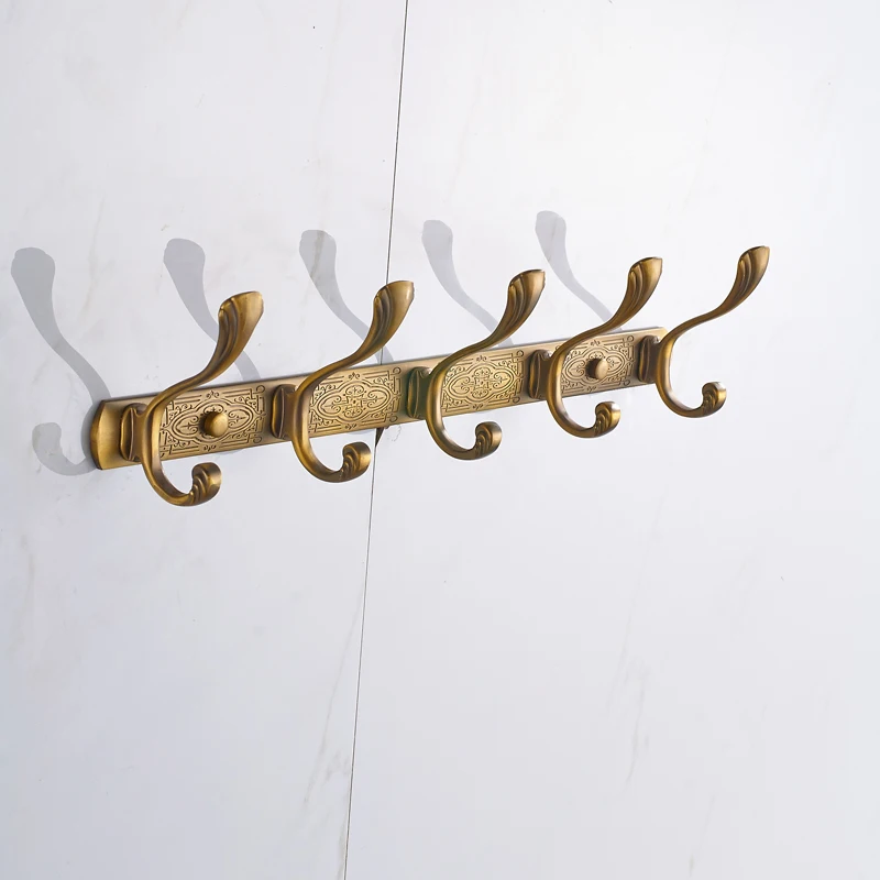 Zinc Alloy 3-8 Robe Hook Clothes Hook Rack Chrome Bronze Golden