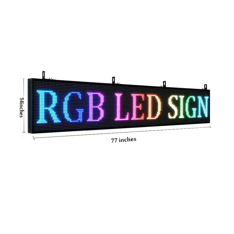 Наружный светодиодный движущийся знак сообщения rgb модуль экрана wifi digital signage и дисплеи настраиваемый рекламный дисплей экран