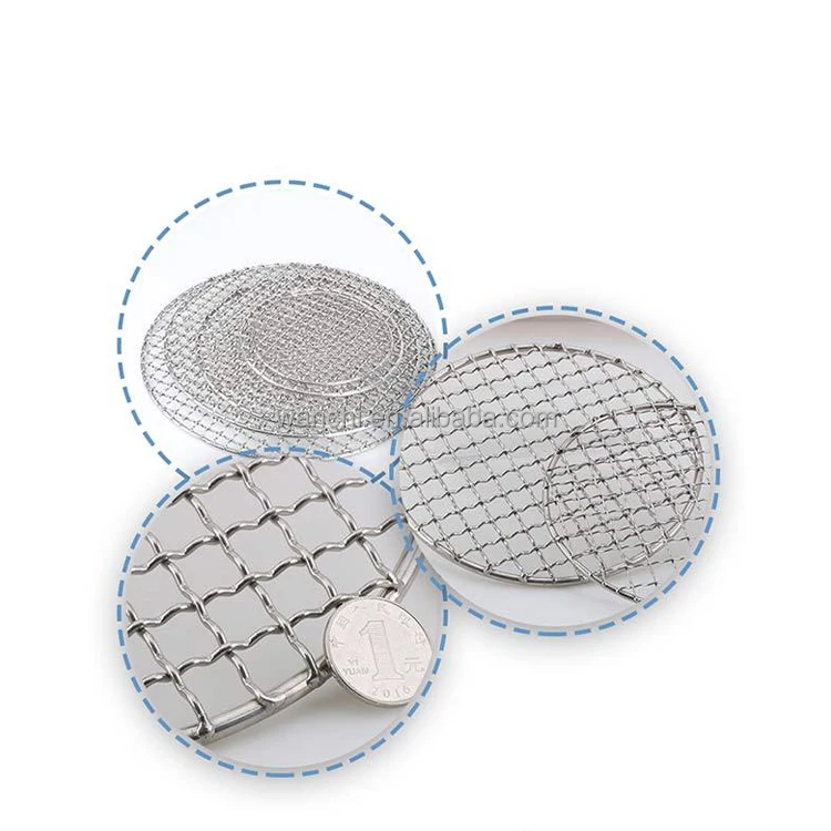 Factory sale stainless steel japanese barbecue grill mesh/150mm stainless barbecue mesh