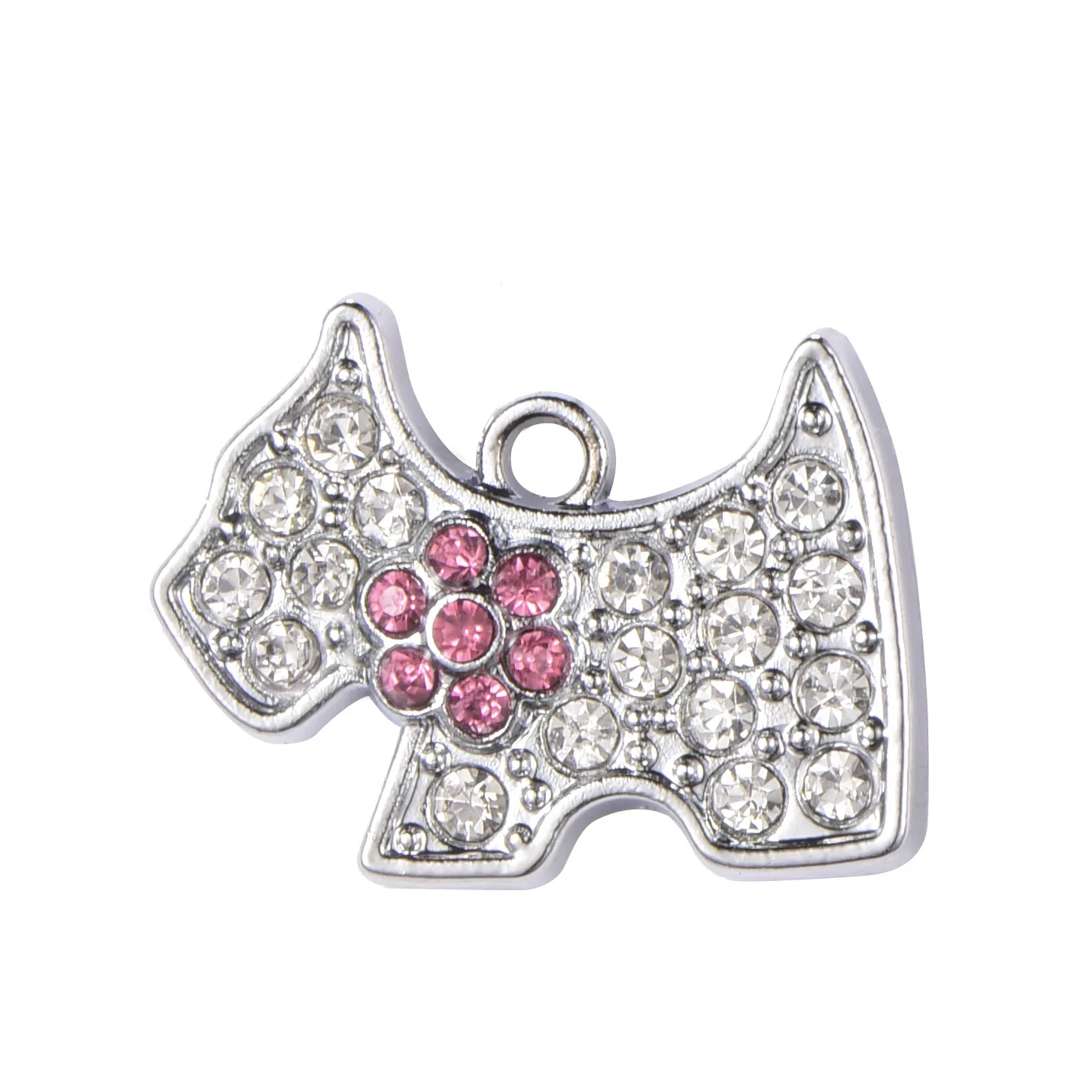 Manufacturers Wholesale Custom Alloy Diamond Pet Id Tag Dog Tag Collar Pendant