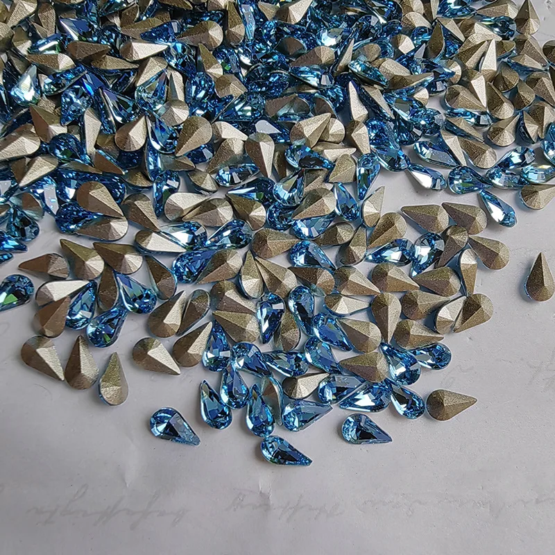 Swarovan Genuine 4328 Drop-Shaped Pear-Shaped Nail Drill Special-Shaped Clothing Jewelry Decoration