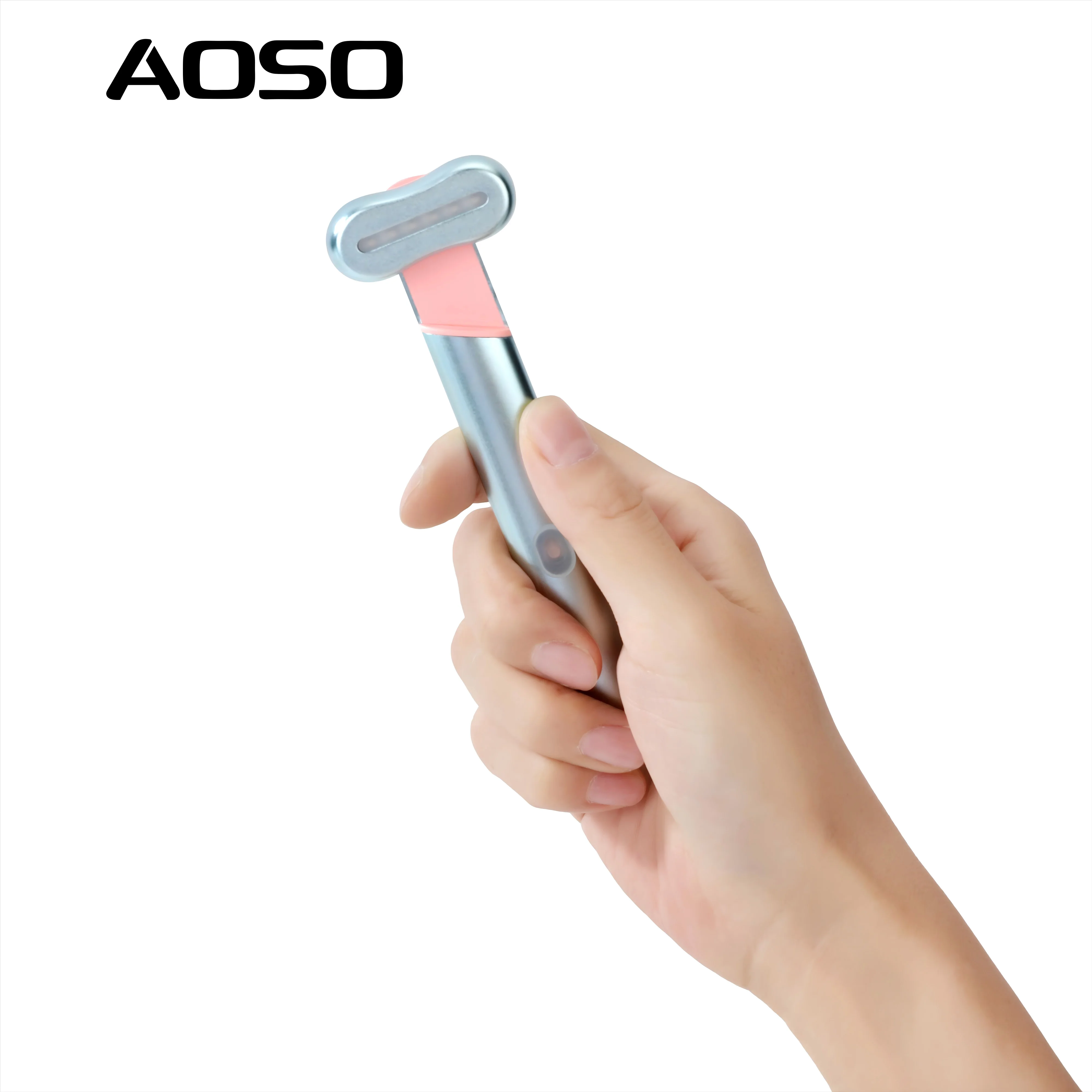 Ready to Ship Multifunctional Eye Massager with Heat Eye-Care EMS Magic Wand Device Micro-current Red Blu Light Eye Massager