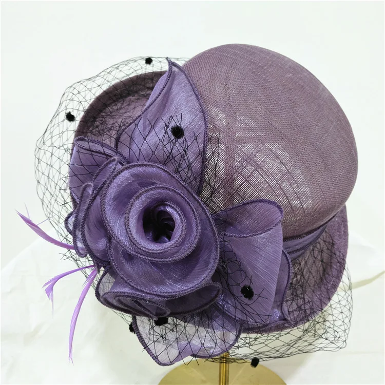 Wedding Ladies Leather Bridal Satin Church Fascinators Cheap In Formal Wholesale Church Women And Flat Top Organza Hats Lady