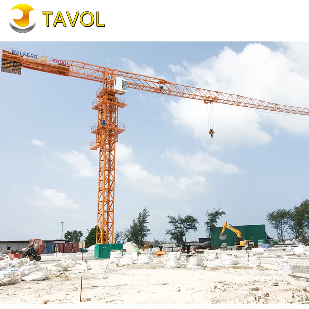 Construction Topless Building Flat Top Topkit Jib Luffing Self Erecting Tower Crane