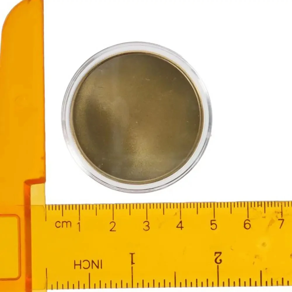 Custom metal brass copper challenge token blank coins solid blank brass coin for fiber laser engraving