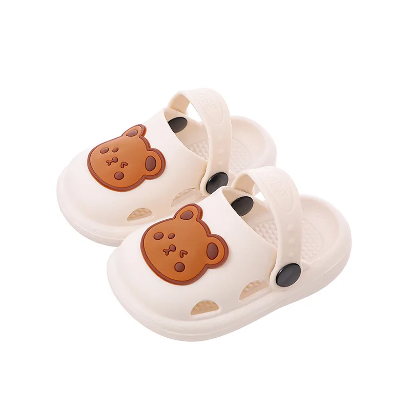 beach candy color cartoon unisex flat pvc kids soft sole slippers kids outdoor with reasonable price