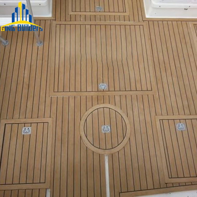 Gingbuilders Hign Quality Outdoor Holly Brown 120Mmx240Mm Composite Rhombus 2,40Gx1,20 Foam Eva Wooden 6Mm Foam Boat Flooring