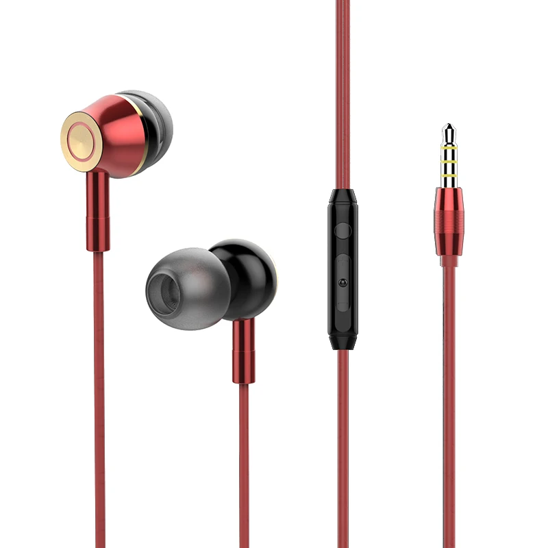 
Wholesale Price Cheap Earphone with Microphone Ergonomic Comfort Fit in Ear Headphones with Mic for Cell Phone 