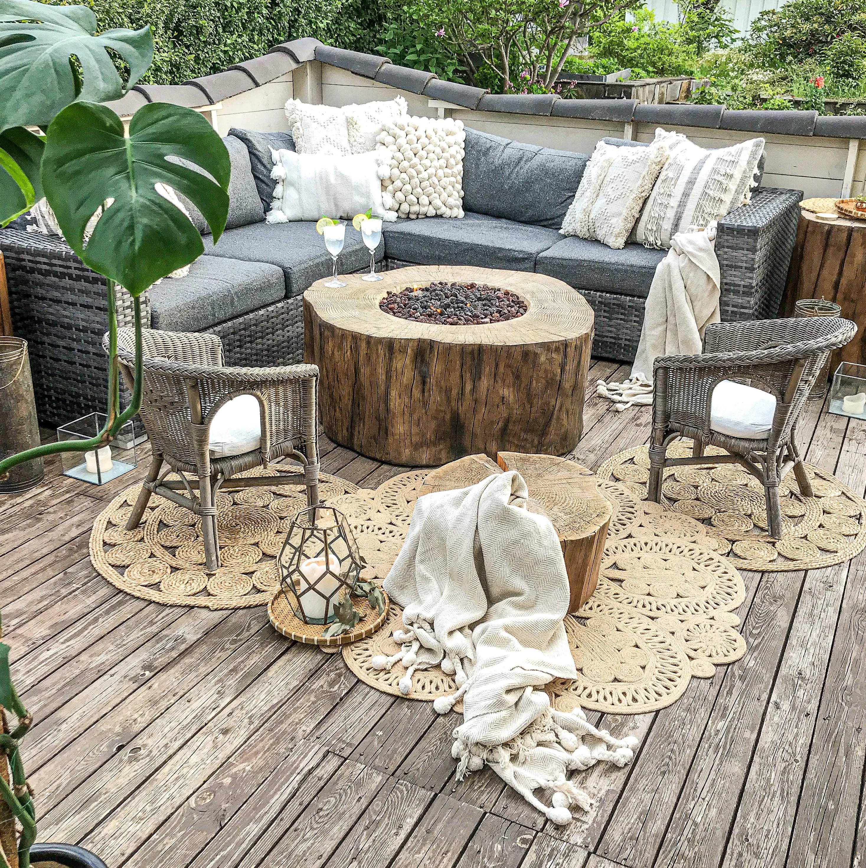 Современный садовый декор мебель для патио крючок пропан костра наружная