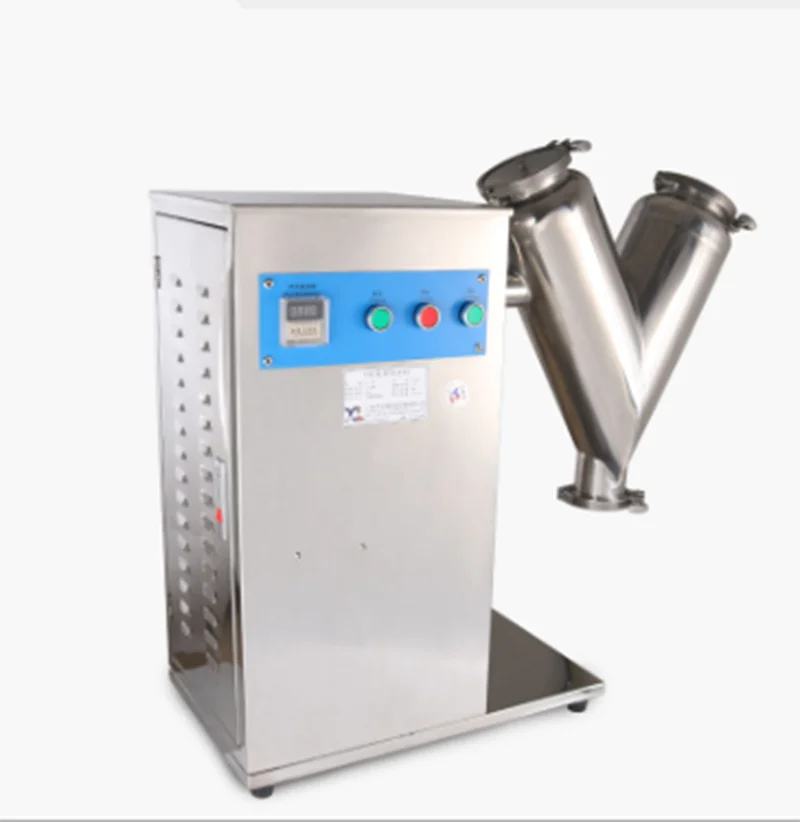 VH-8 No plugging material vacuum pharmaceutical V shape powder blender mixer Chemical mixing equipment powder mixing machine