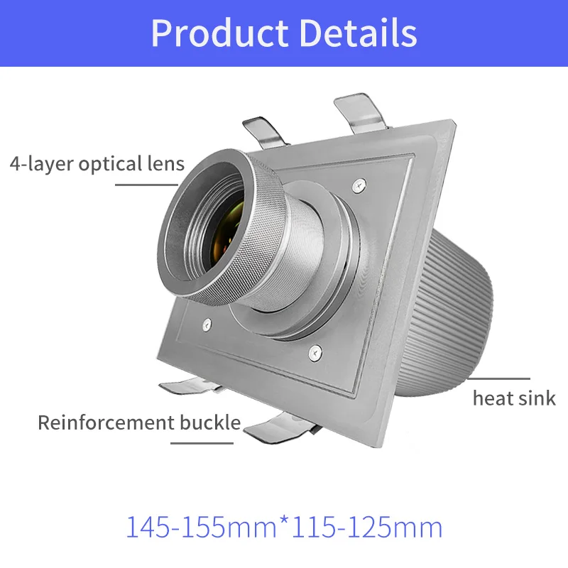 Multi-Color Optional Stage 50W Ceiling Embedded Projector Ocean Wave Effect Water Light