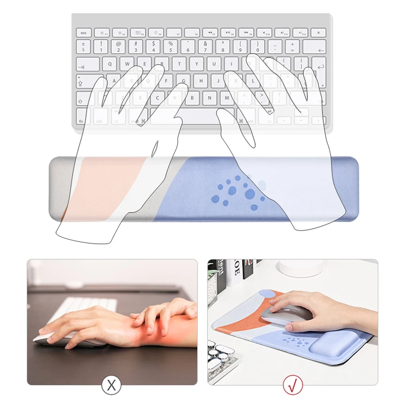 Прочная легкая Удобная подставка под запястье с клавиатурой из пены с эффектом памяти