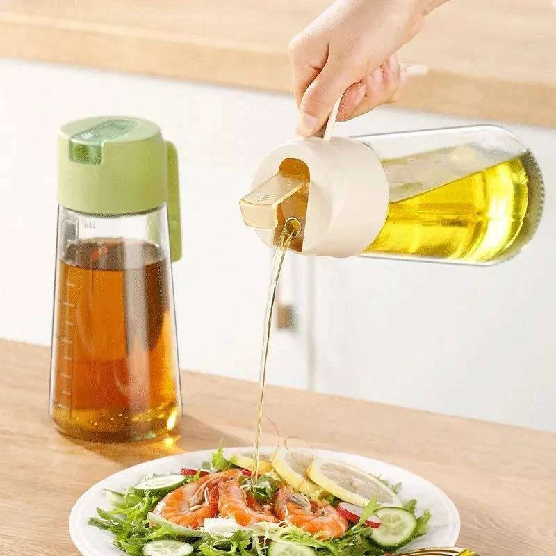 Automatic Opening and Closing Oil Dispensing Bottle Leak-proof Vinegar Dispenser Bottles Seasoning Storage Bottle