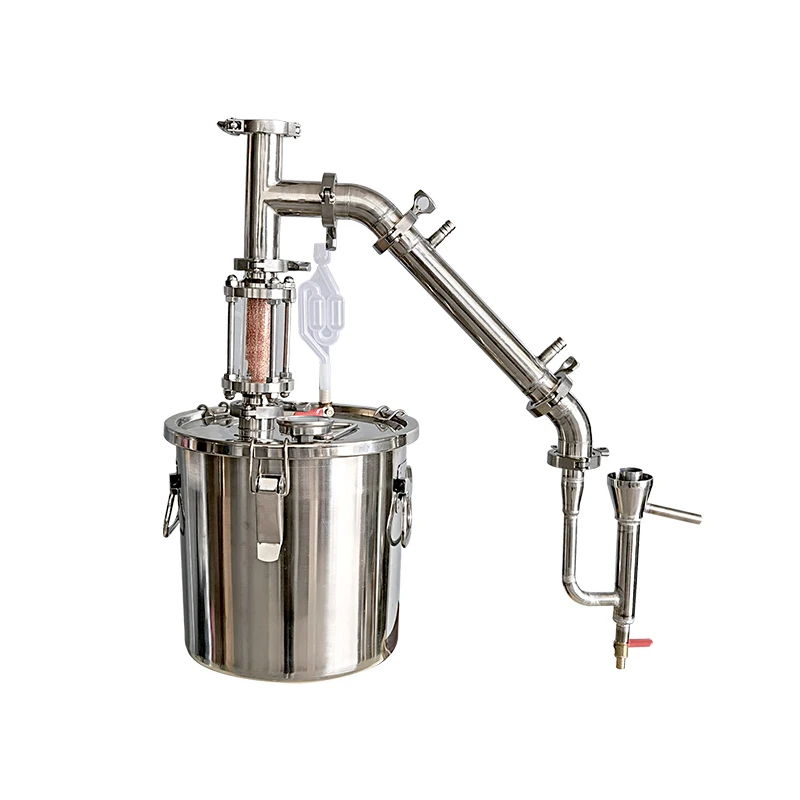 6L12L20L33L50L70L98L201 alcohol meter household alcohol distiller Vodka brandy gin basket still Crystal copper mesh viewing lens