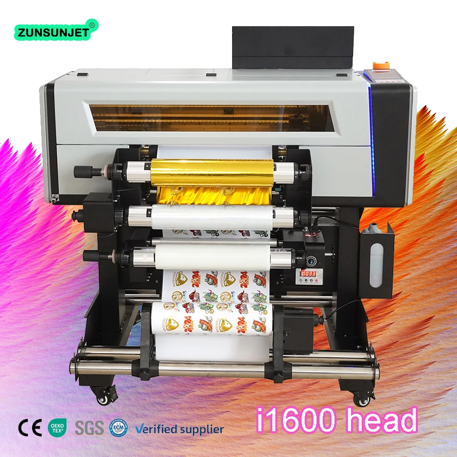 Uvdtf in Holographic Silver And/or Gold Partial Economical Uv Dtf Gold Printer for Golden Rim