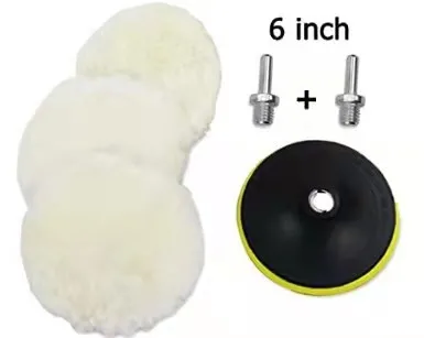 Rotary car polisher buffing pad soft wool polishing pad for compound cutting and polishing