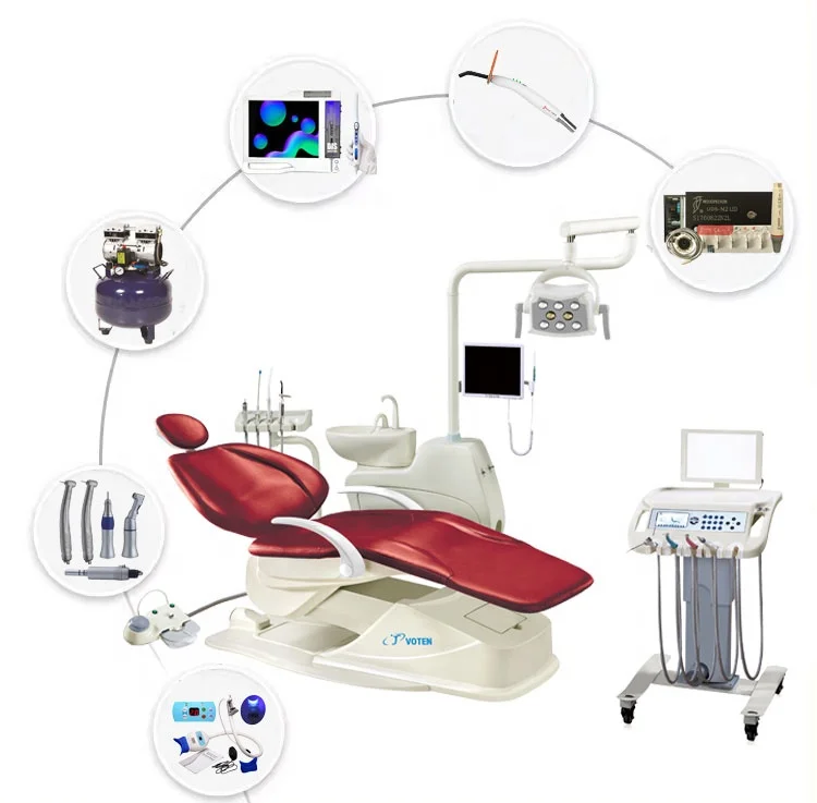 Factory Direct Sale Full Set Luxurious Electric Portable Dental chair For Dental Clinic