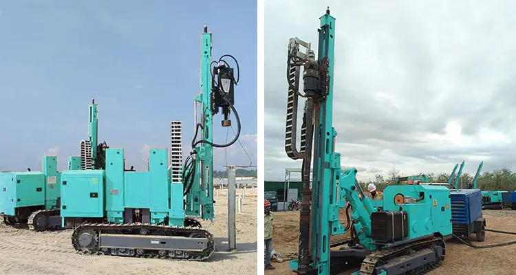  High Quality HF385Y Multifunctional Crawler 90-400mm Drill Rig Hydraulic Photovoltaic