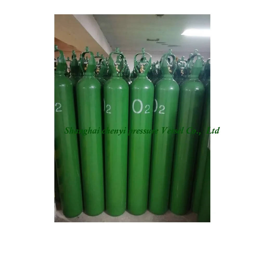 JD JP YA 50L 200bar seamless helium oxygen steel gas cylinder with CGA540 CGA580 valve for PERU