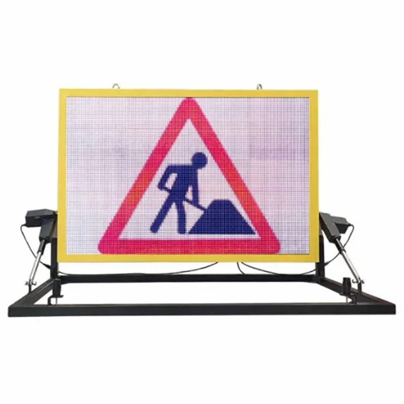 Solar Powered Outdoor LED Display Sign Message Board Road Traffic Variable Message Signs VMS Trailer