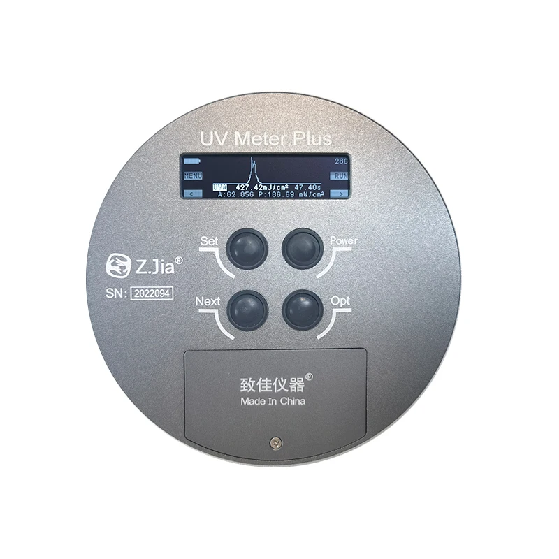 UV Meter Puck Four Band UV Energy Meter Four Channel Energy Meter UVA/UVB/UVC/UVV
