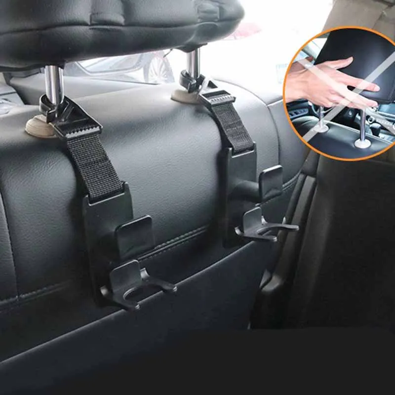 2 pack car backseat universal hanger hook multifunction car back seat headrest hanger hook