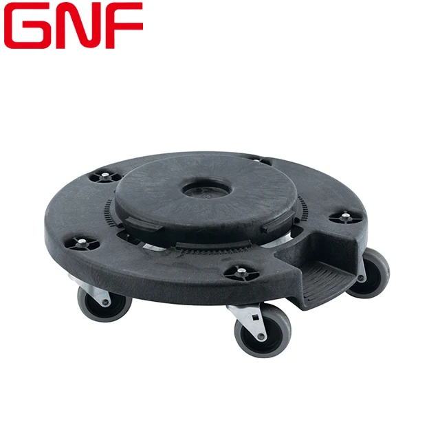 GNF plastic trash can dolly trolley cart with wheels