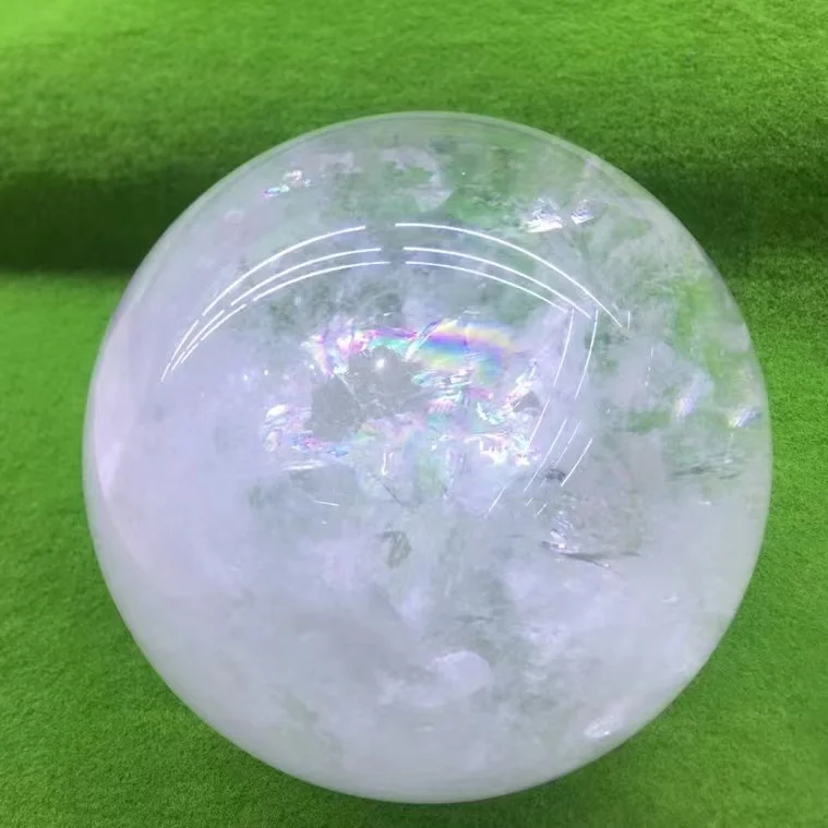 22cm 22.5cm Natural Clear Quartz Spheres Healing Stones White Crystal Balls For Home Decoration