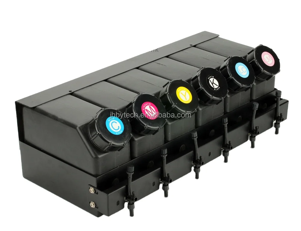 6 color Bulk ink system for eco solvent and UV ink wide format printer continuous ink supply system sub tank