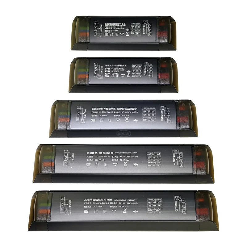 LEDEAST 80W-24V-HG AC to DC Converter Led Switching Power Supply 80W 120W 200W 300W 400W 24V Led Driver for Linear Lighting
