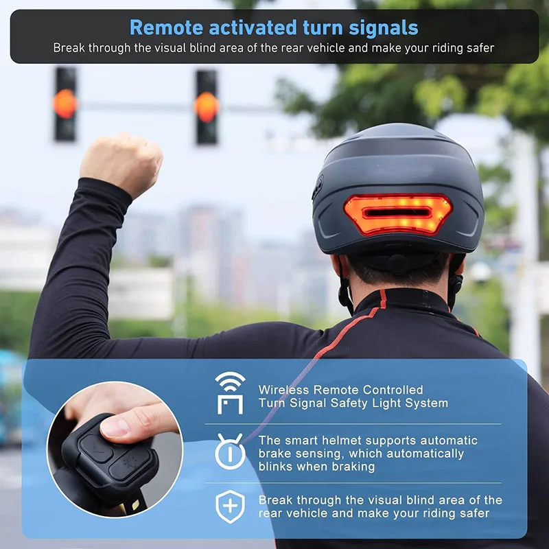 Electric Bicycle Sports Helmet Bike Helmet With Camera PC Materi Lightweight Smart Helmet