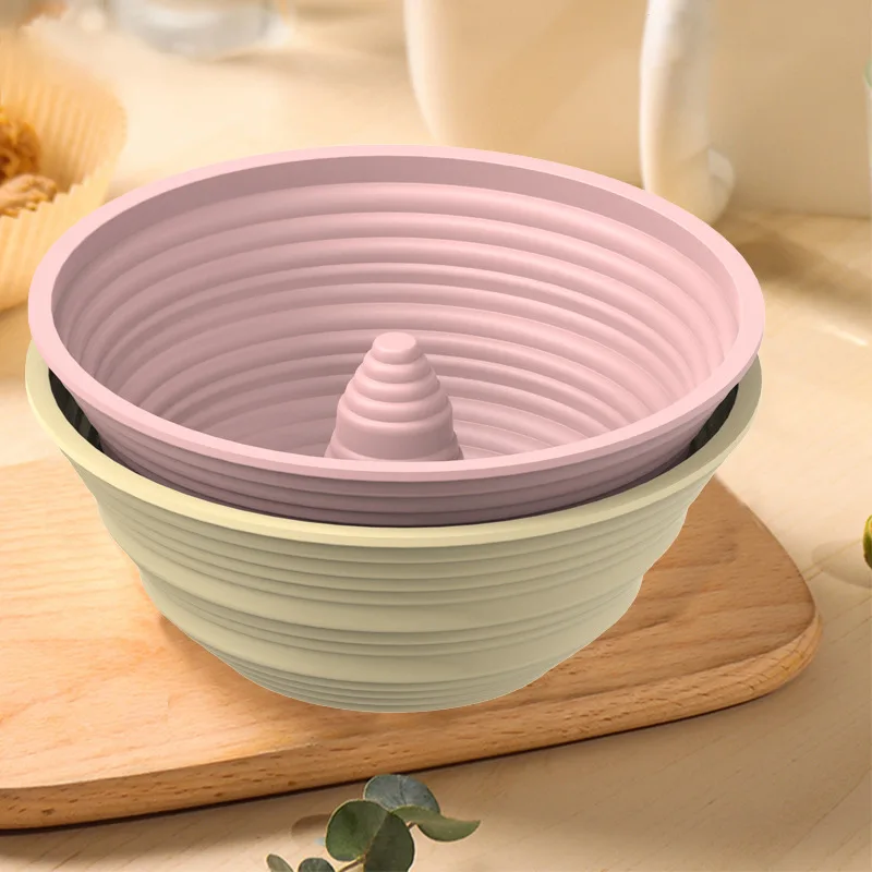 Silicone bread rising basket Baking dough fermentation bowl folding high temperature resistant large capacity