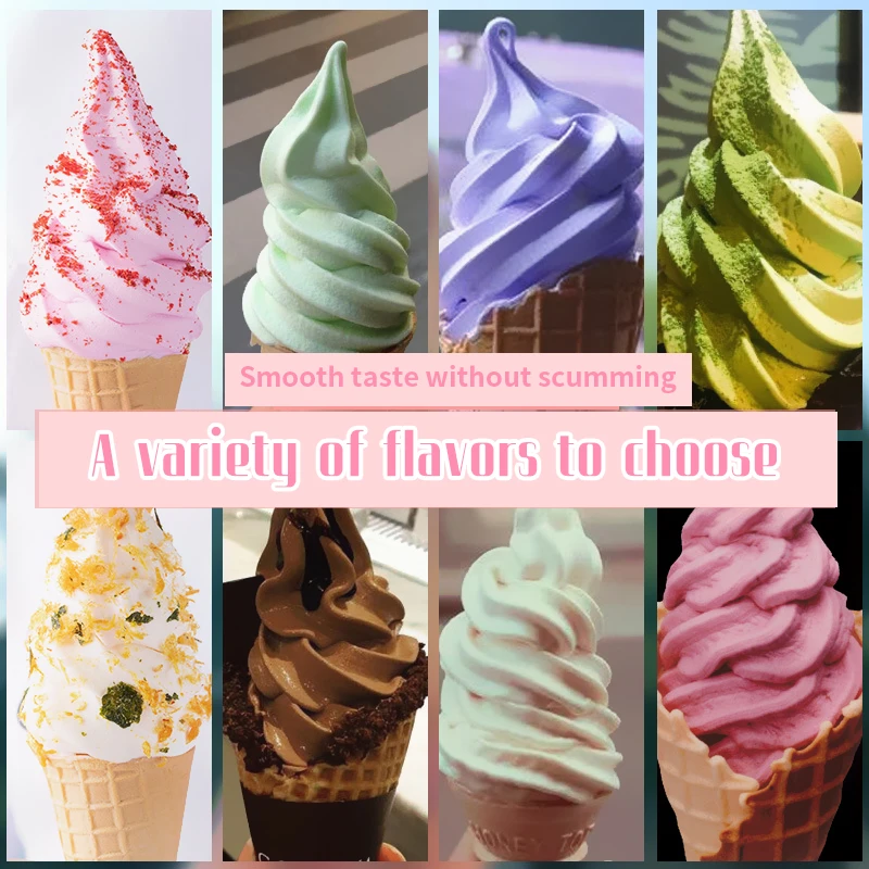 Soft ice cream powder commercial 1kg bag ice cream machine cone raw material passion fruit flavor
