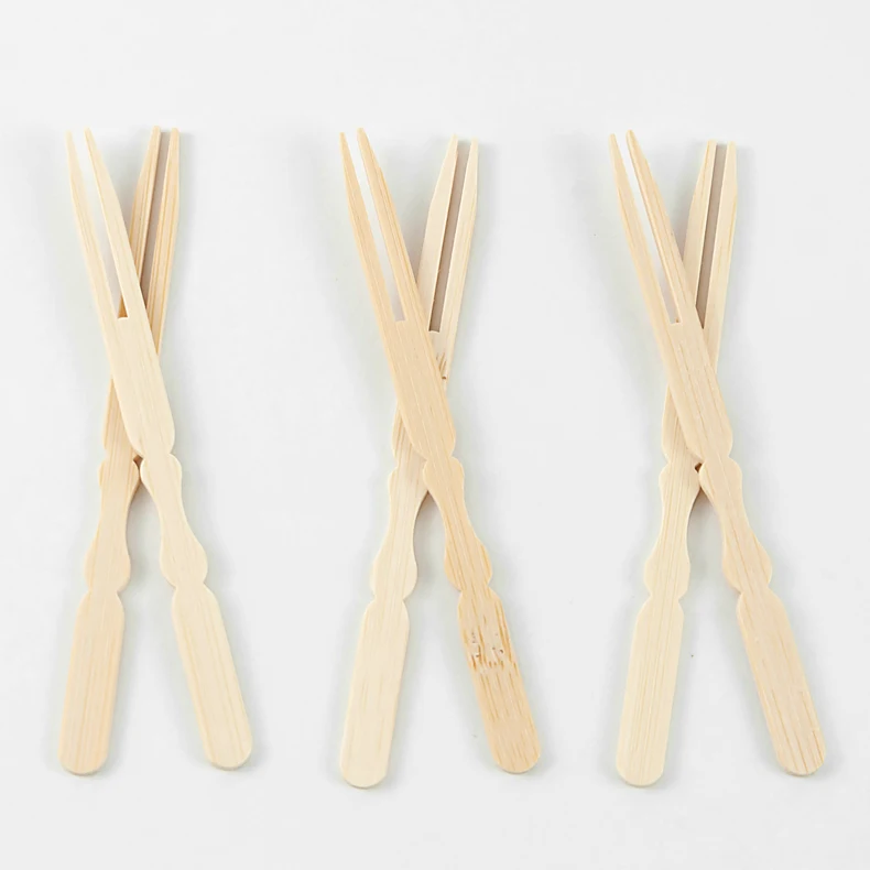 Party Dessert Decoration Stick Fruits Sticks Cocktail Bamboo cute forks Skewer Wholesale