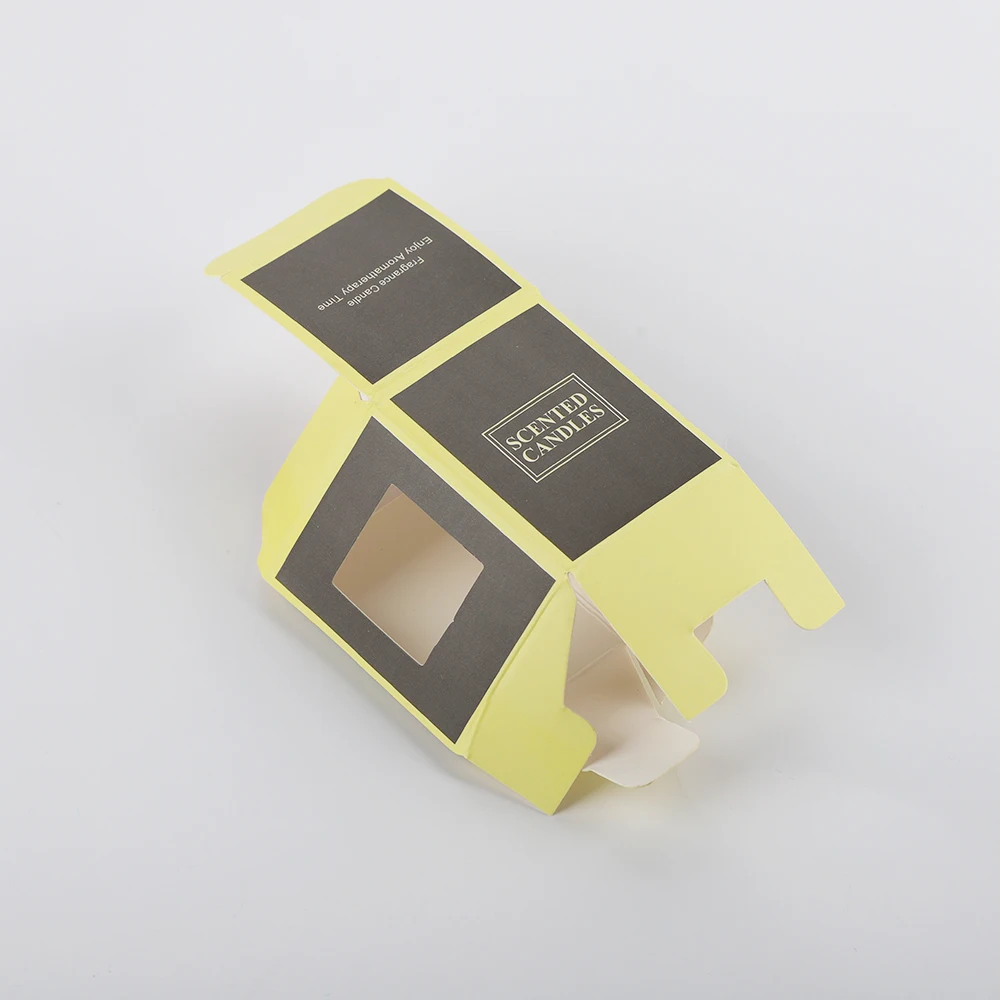 Custom rigid kraft brown wholesale luxury candle box