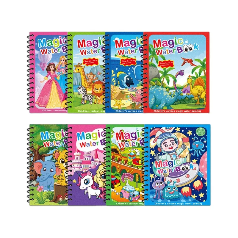Wholesale Factory  Magical Water Painting Drawing Book Coloring Water Coloring Drawing Book Toys for Kids