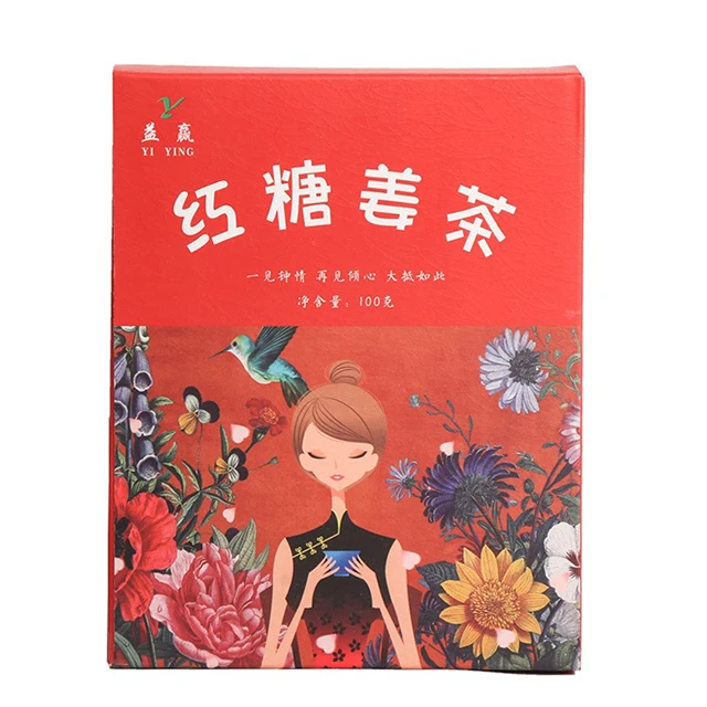 Wholesale Healthy Brown Sugar Ginger Tea Instant Granules Small Package Natural Sugar Herbal Tea