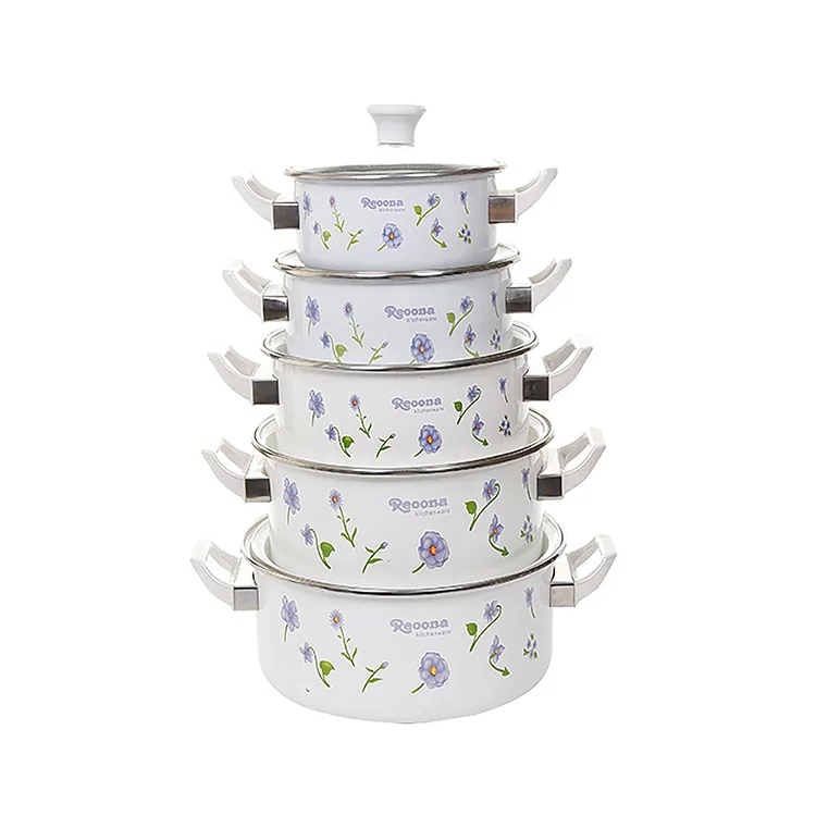 Removable handle soup pot 16-24CM 5 piece set of pot