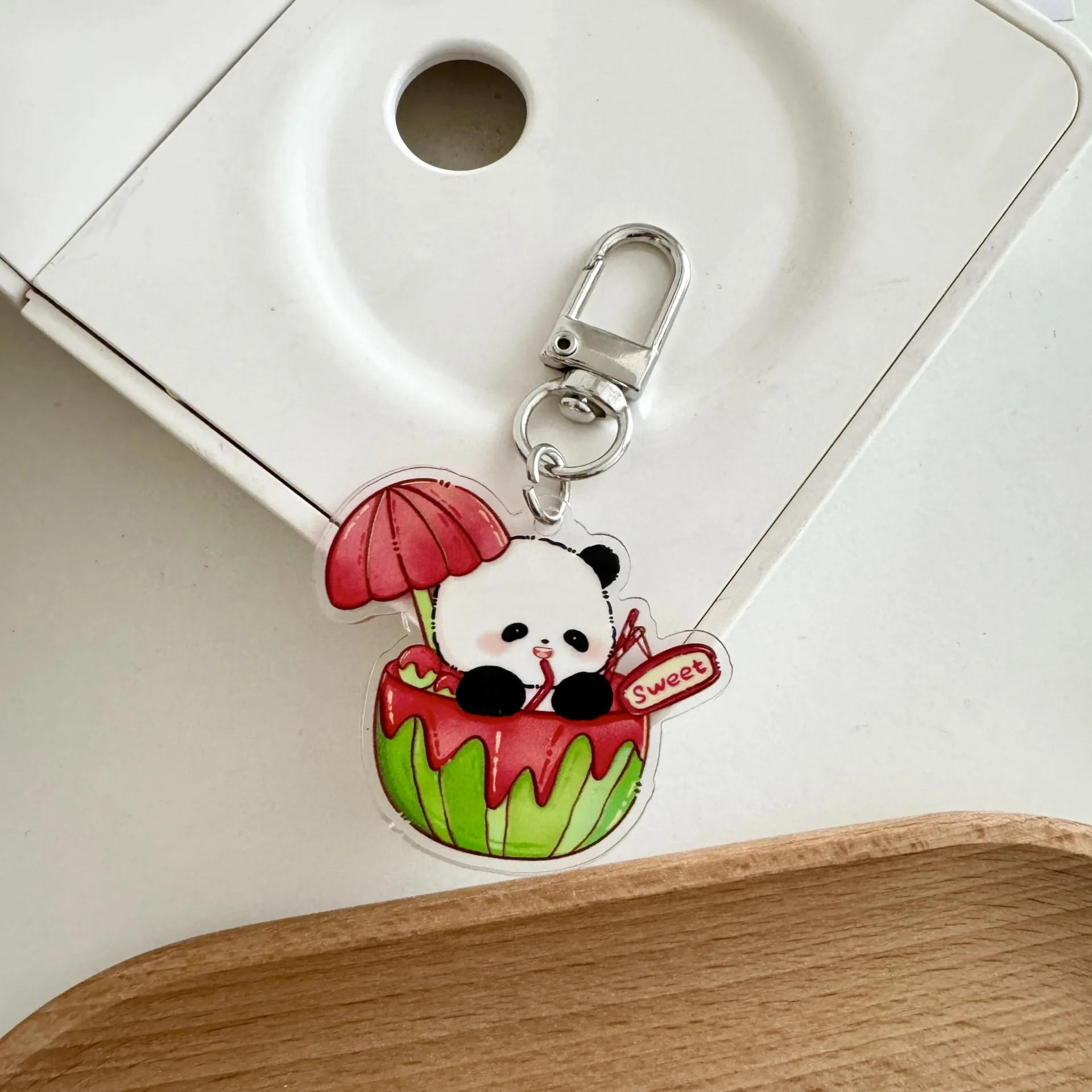 DIY Printing Acrylic Keychain Charms Custom Logo Acrylic Keychain Epoxy Holographic Acrylic Keychain Transparent Iron Plastic