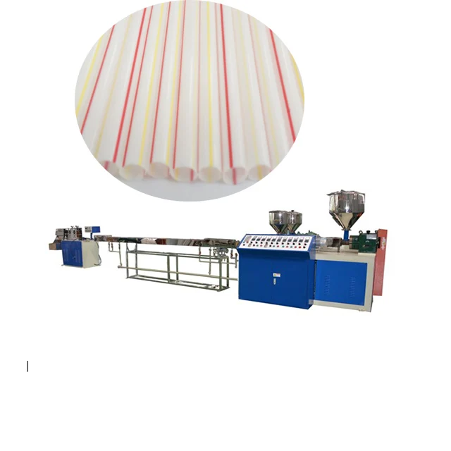 Трехцветная пла-машина для экструдирования питьевой соломы